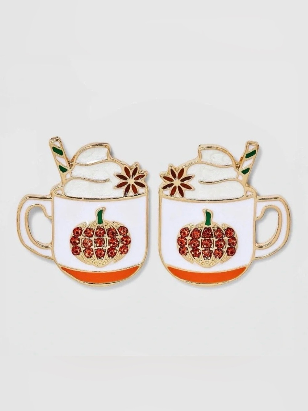 SUGARFIX by BaubleBar Pumpkin Spice Latte Mug Stud Earrings